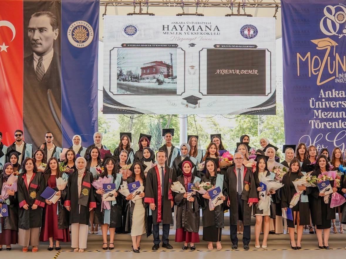 HAYMANA MYO'DA MEZUNİYET COŞKUSU